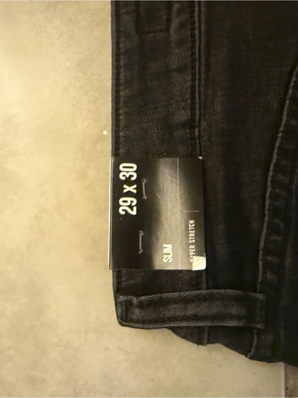 Express Slim Straight Jeans in Black Wash
